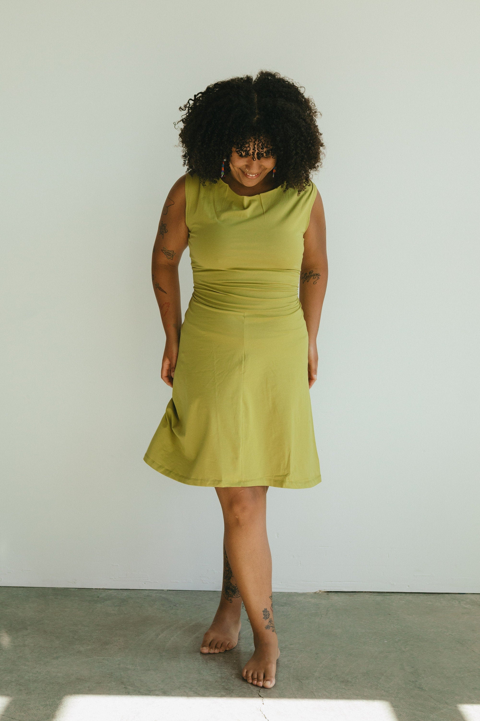 strapless open back dress Farm Rio Green Monstera Corset Tiered Maxi Dress main image 1