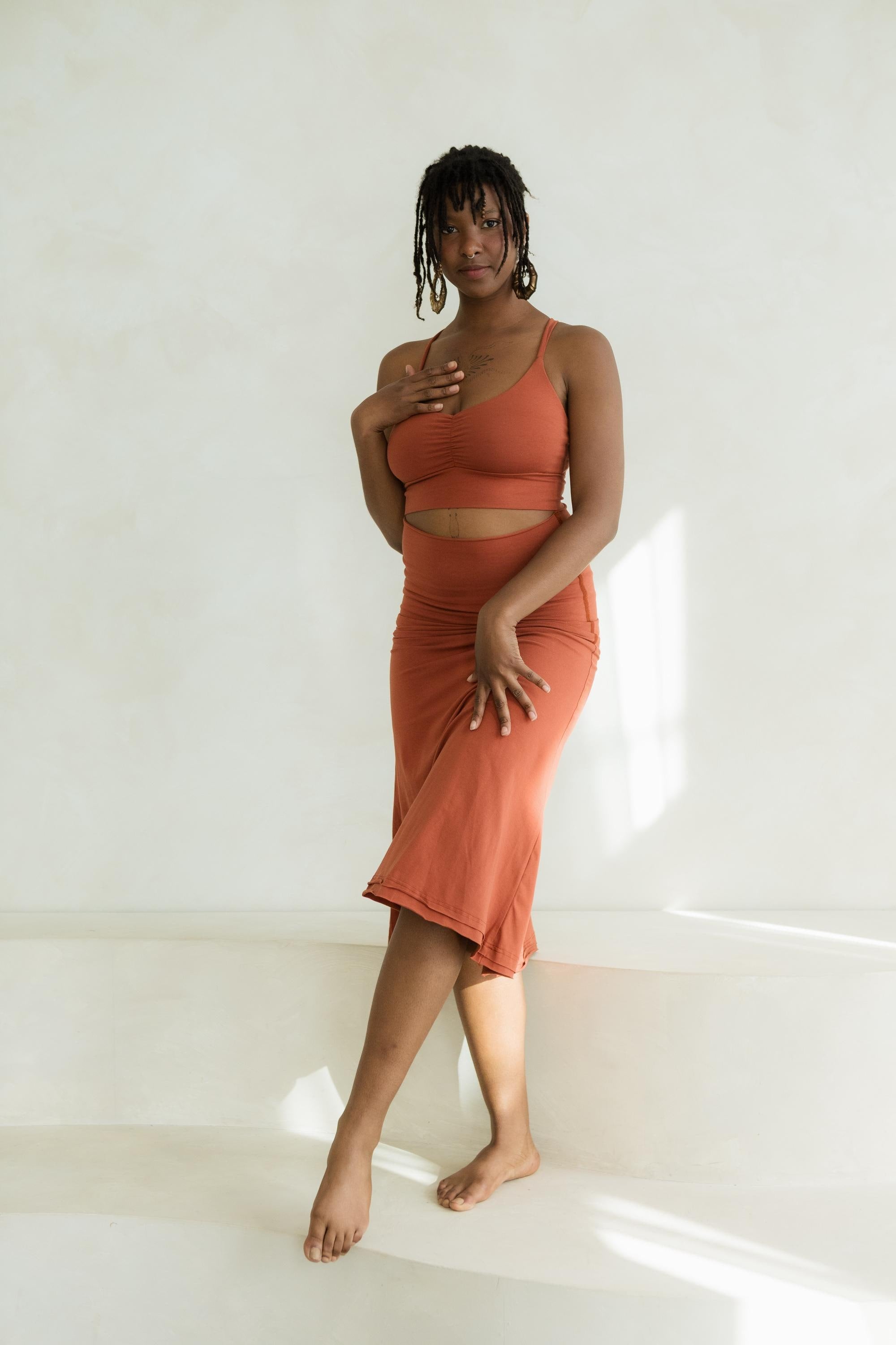 Bell Skirt- convertible skirt/dress roll over waist skirt