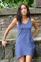 Dragonfly Dress - perfect pocket dress 100% organic cotton - V-neck dress