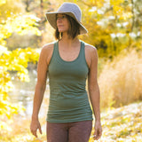 Yogini Tank Top - yoga top - stretchy long racer back tank top