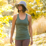 Yogini Tank Top - yoga top - stretchy long racer back tank top