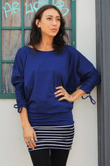 striped tank top dress - organic cotton stripes -mini dress