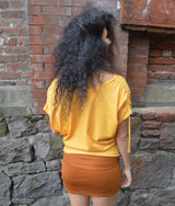 ShanTee - organic cotton dolman sleeve t-shirt - **new longer version** drawstring sleeve t-shirt