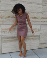 Maria Dress - T-shirt dress- cap sleeve dress with pockets - organic cotton summer dress with pockets