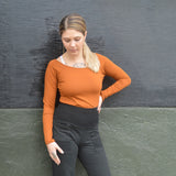 Leilani Long Sleeve - organic cotton scoop neck full sleeve top