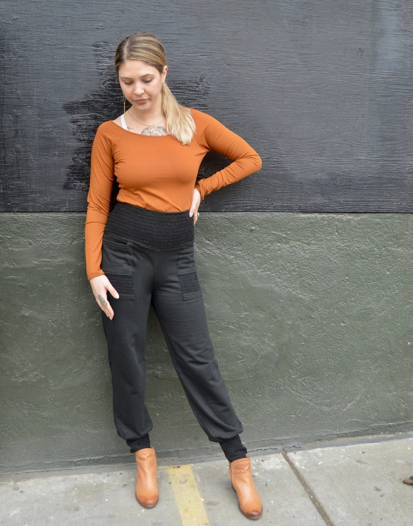 Leilani Long Sleeve - organic cotton scoop neck full sleeve top