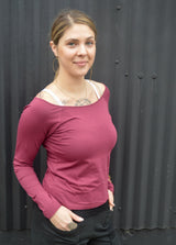 Leilani Long Sleeve - organic cotton scoop neck full sleeve top