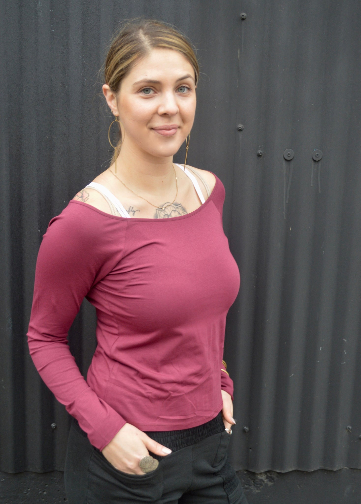 Leilani Long Sleeve - organic cotton scoop neck full sleeve top