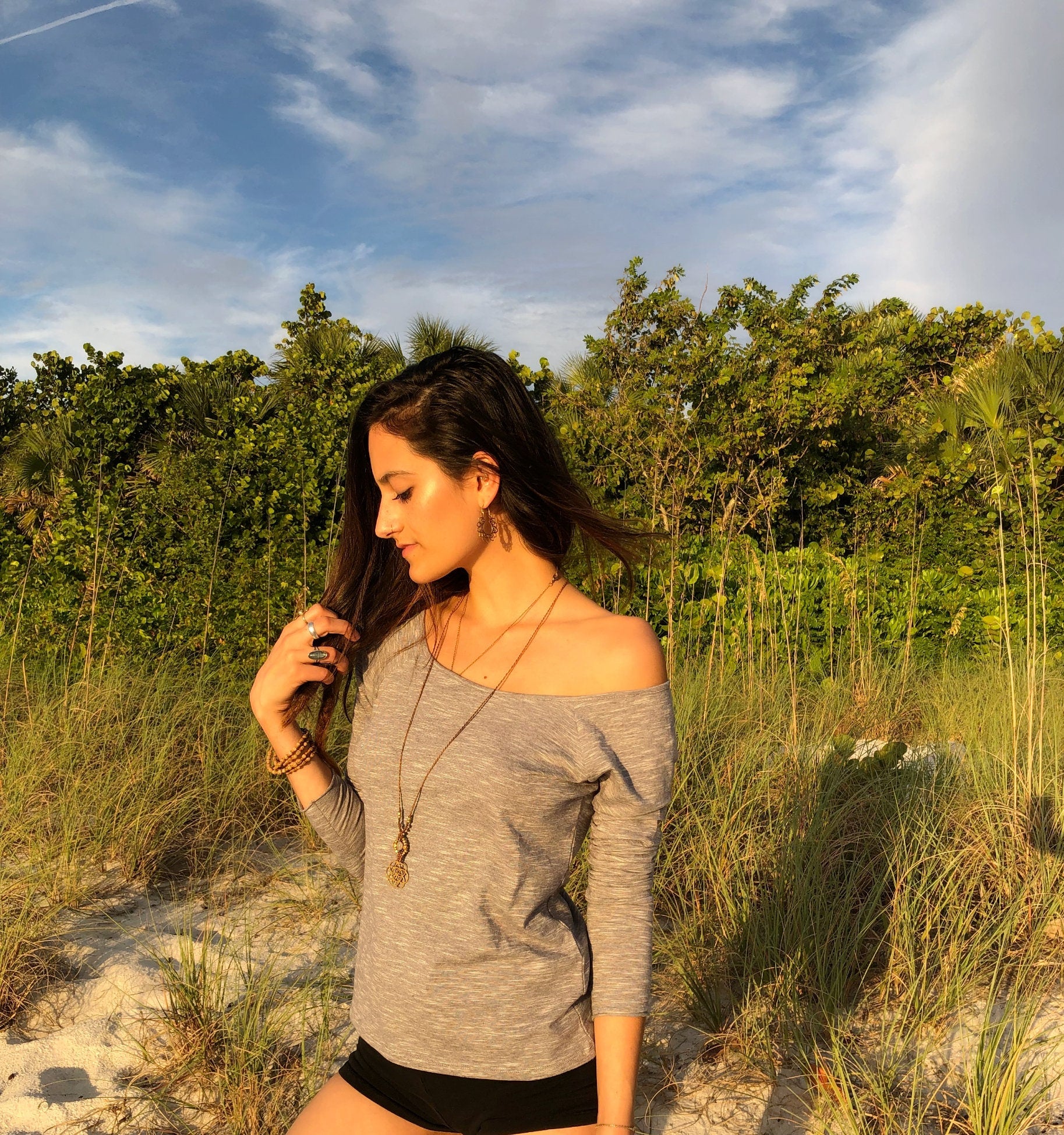 Leilani Long Sleeve - organic cotton scoop neck full sleeve top