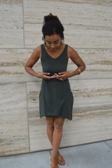 Dragonfly Dress - perfect pocket dress 100% organic cotton - V-neck dress