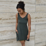 Dragonfly Dress - perfect pocket dress 100% organic cotton - V-neck dress