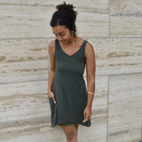 Dragonfly Dress - perfect pocket dress 100% organic cotton - V-neck dress