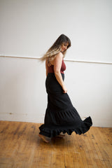 Nirvana Skirt- organic french terry cotton layered skirt