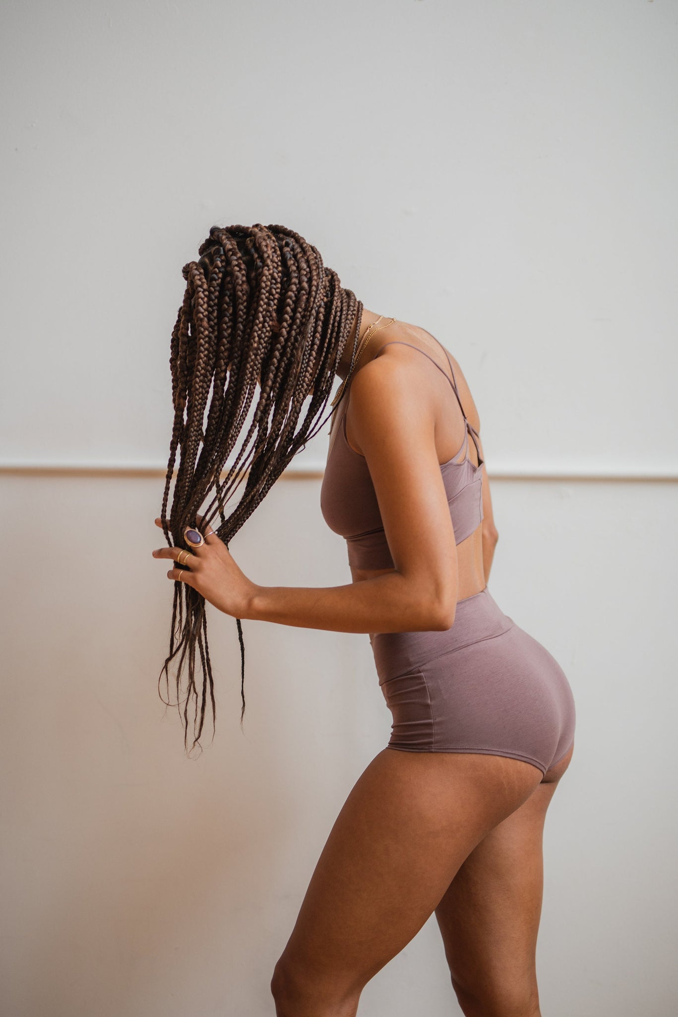 SIZE M - soft comfortable organic cotton underwear - high waisted