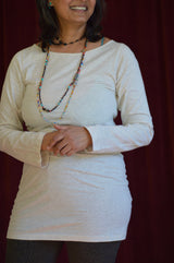 Layla Long Sleeve - scoop neck long sleeve organic cotton tunic
