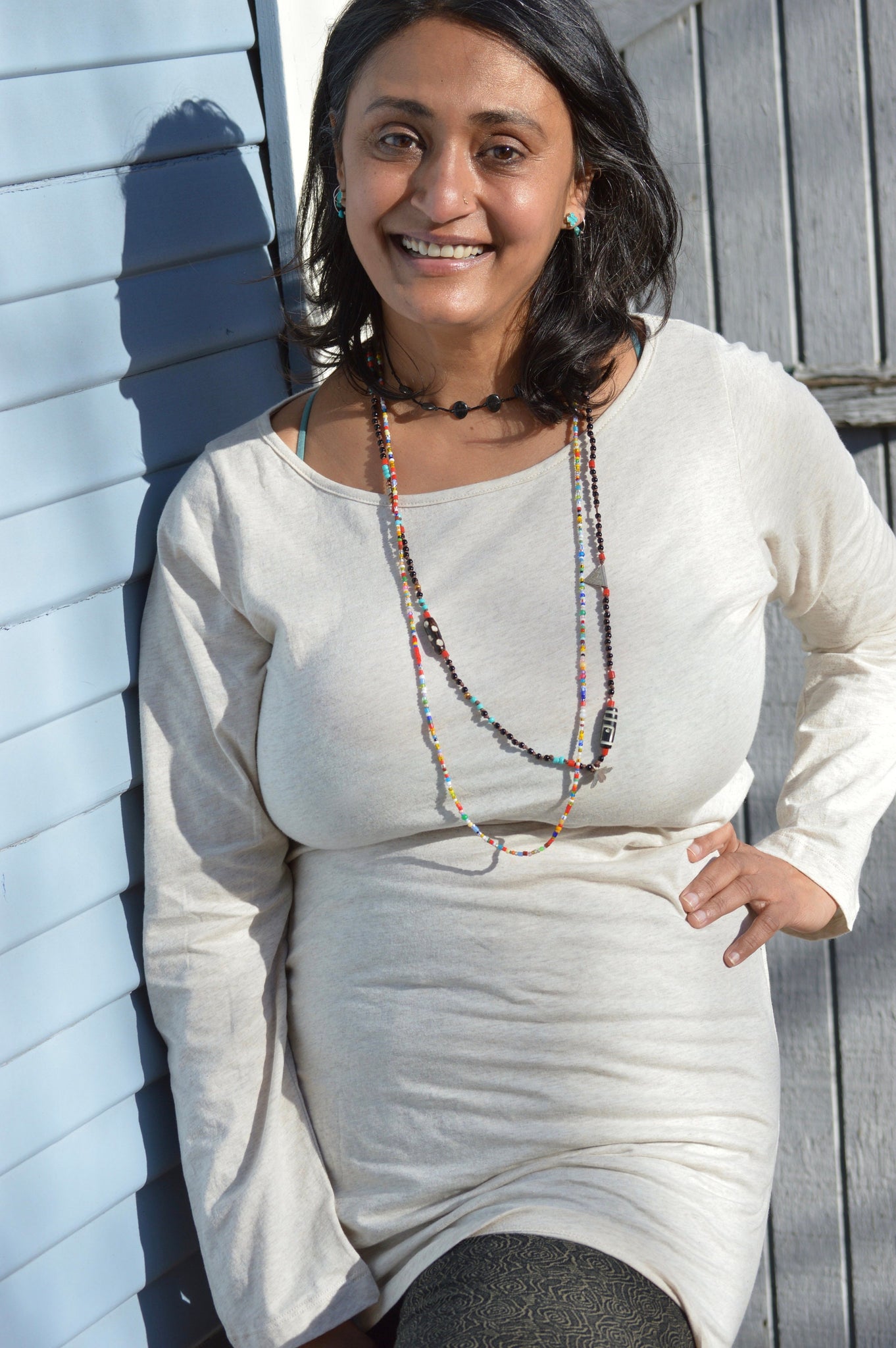 Layla Long Sleeve - scoop neck long sleeve organic cotton tunic