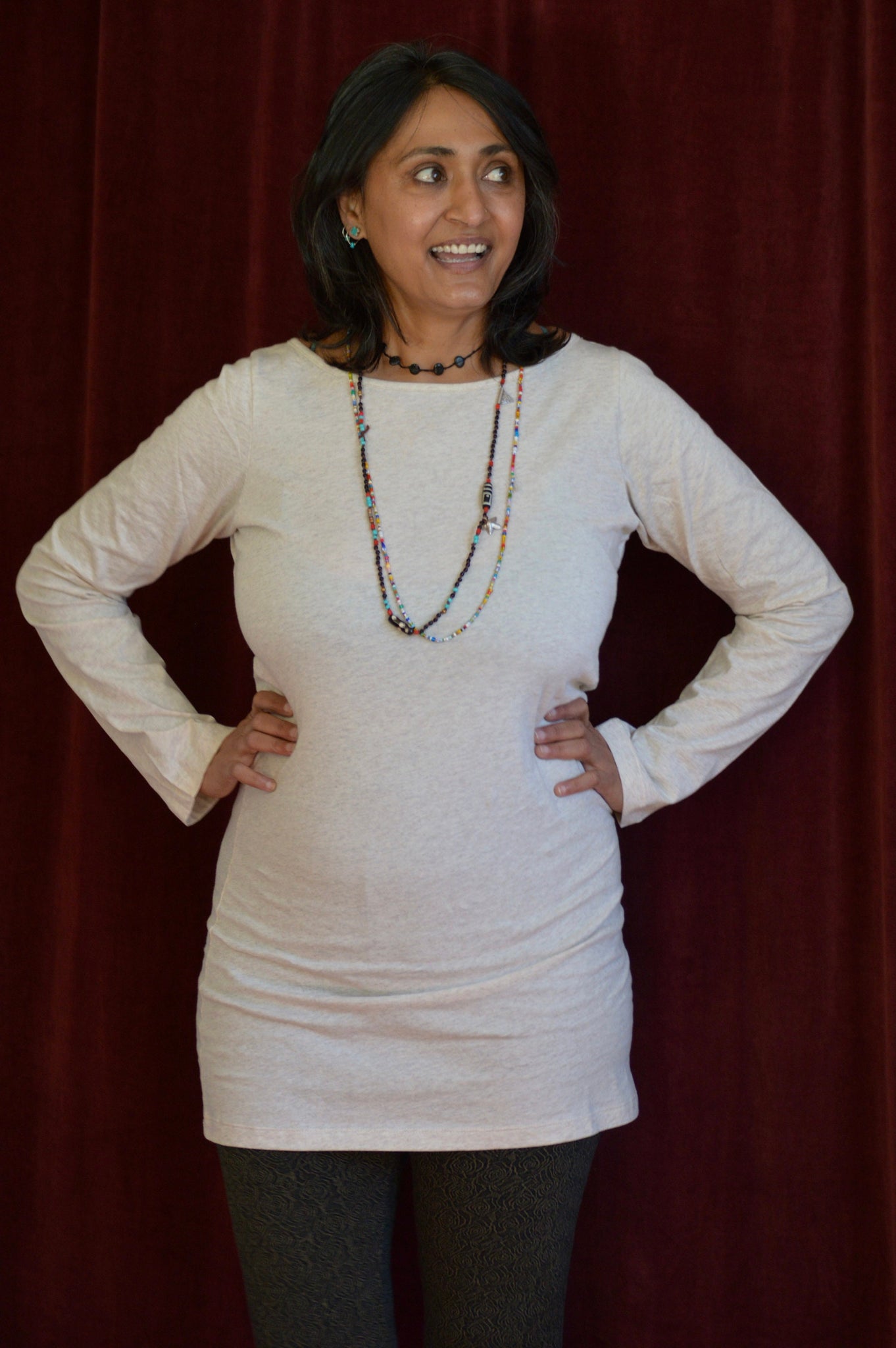 Layla Long Sleeve - scoop neck long sleeve organic cotton tunic