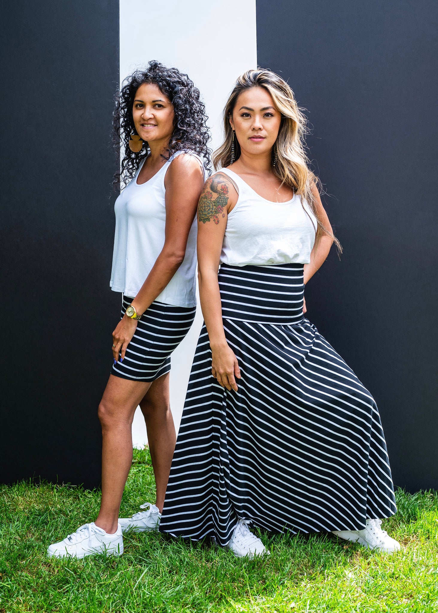 Cebra Mini Skirt- Stripped Mini Skirt/Dress - convertible mini skirt