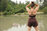 Piedra Shorts- Organic Cotton Shorts: Mid Length with pockets