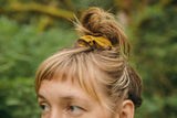 Set of Five Earth Tone Scrunchies - organic cotton hair ties in earthy colors