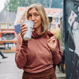Organic Cotton turtleneck - High neck soft long sleeve - winter layer