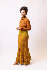 Nirvana Skirt- organic french terry cotton layered skirt