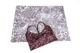 Cosmic Chaos Set - Organic Cotton Full Fabric Printed Bralette and High Waisted Underwear