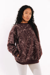 Cosmic Chaos Nova Sweatshirt - Organic Cotton Full Fabric Print Sweatshirt with Pockets