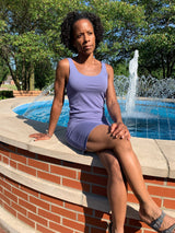 Tank top dress - organic cotton stretchy tank top dress