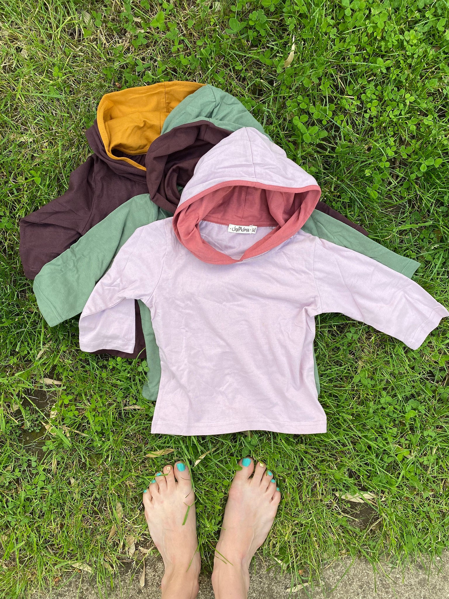 Organic cotton baby hoodie - 100% organic cotton baby clothes- hooded shirt for little ones