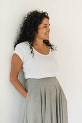 Serene Shirt - Organic cotton scoop neck t shirt - organic slub jersey