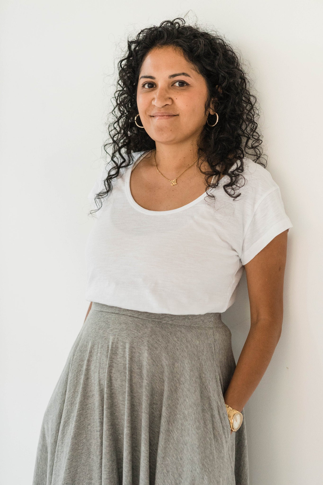 Serene Shirt - Organic cotton scoop neck t shirt - organic slub jersey