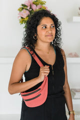 Twill Fanny Pack - Stonewashed Cotton Twill with Antique Bronze Fixings