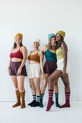 Acacia Shorts - Organic Cotton Knit Corduroy Shorts with Back Pocket - 100% organic cotton