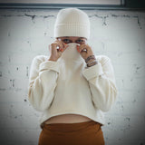 Acacia Crop Top - High Neck Crop Top Made from 100% Organic Cotton Knit Corduroy