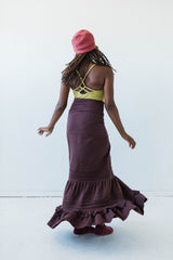 Nirvana Skirt- organic french terry cotton layered skirt