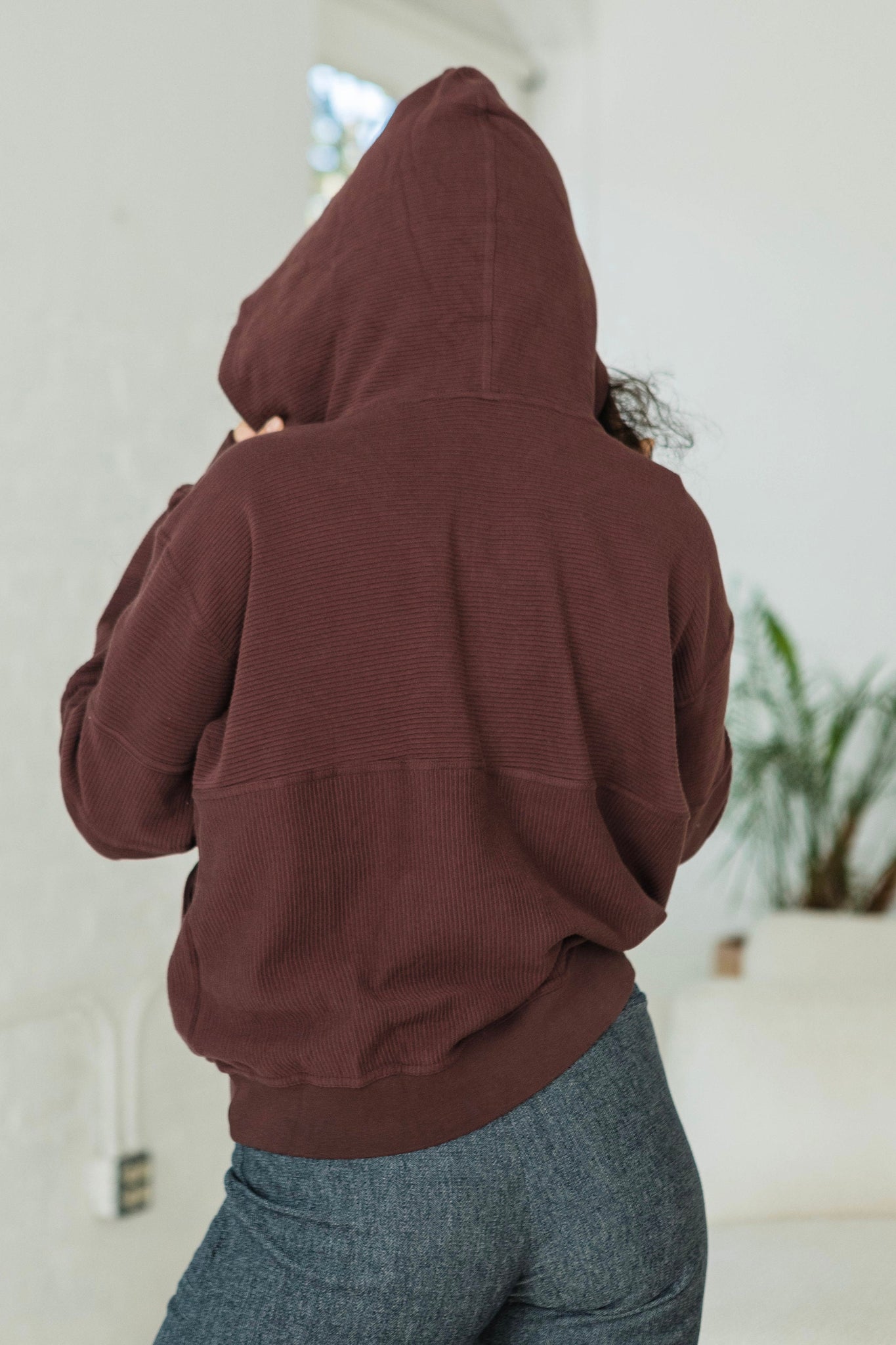Snap Hoodie - Hooded Sweatshirt with Magnet Snaps and Zipper Pocket made from Organic Cotton