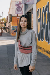 Twill Fanny Pack - Stonewashed Cotton Twill with Antique Bronze Fixings
