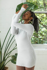 Ella Long Sleeve - 100% organic cotton soft cozy tunic length long sleeve top