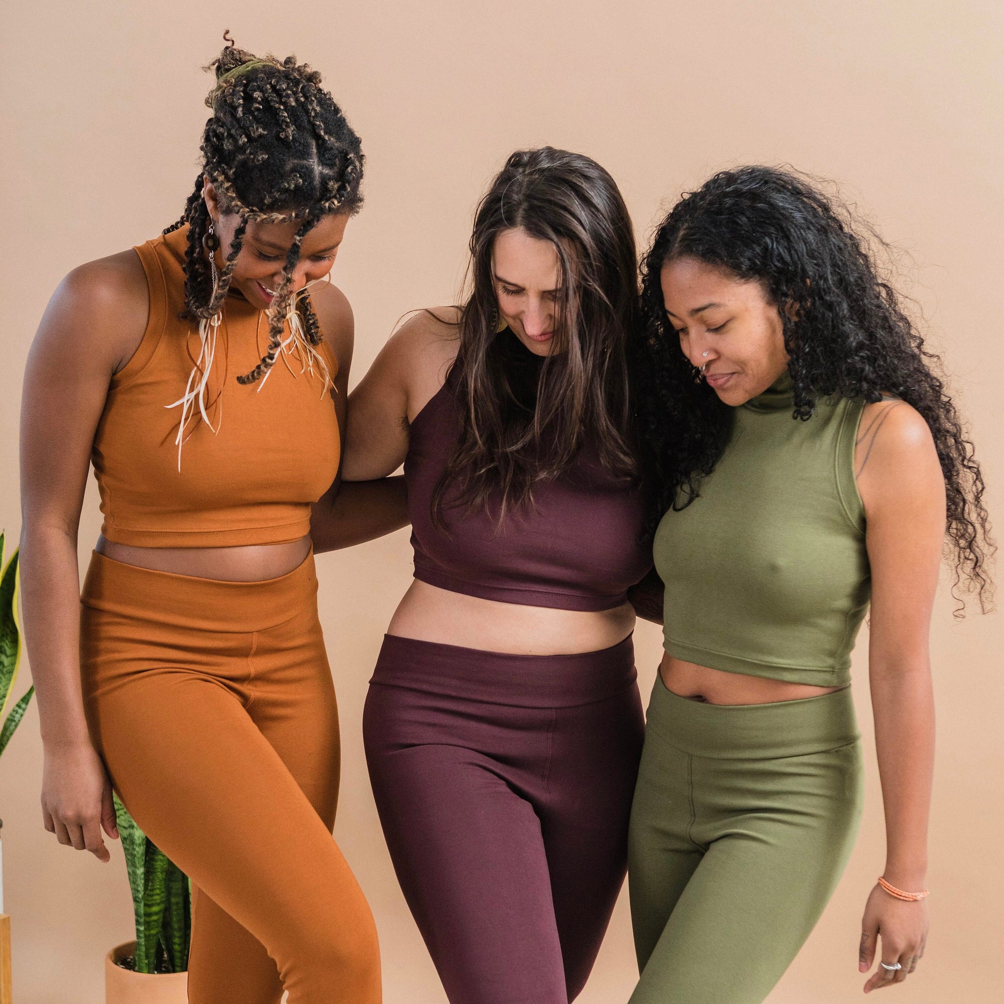 Raya Top - Sleeveless Turtleneck Crop Top - Organic cotton cozy crop top