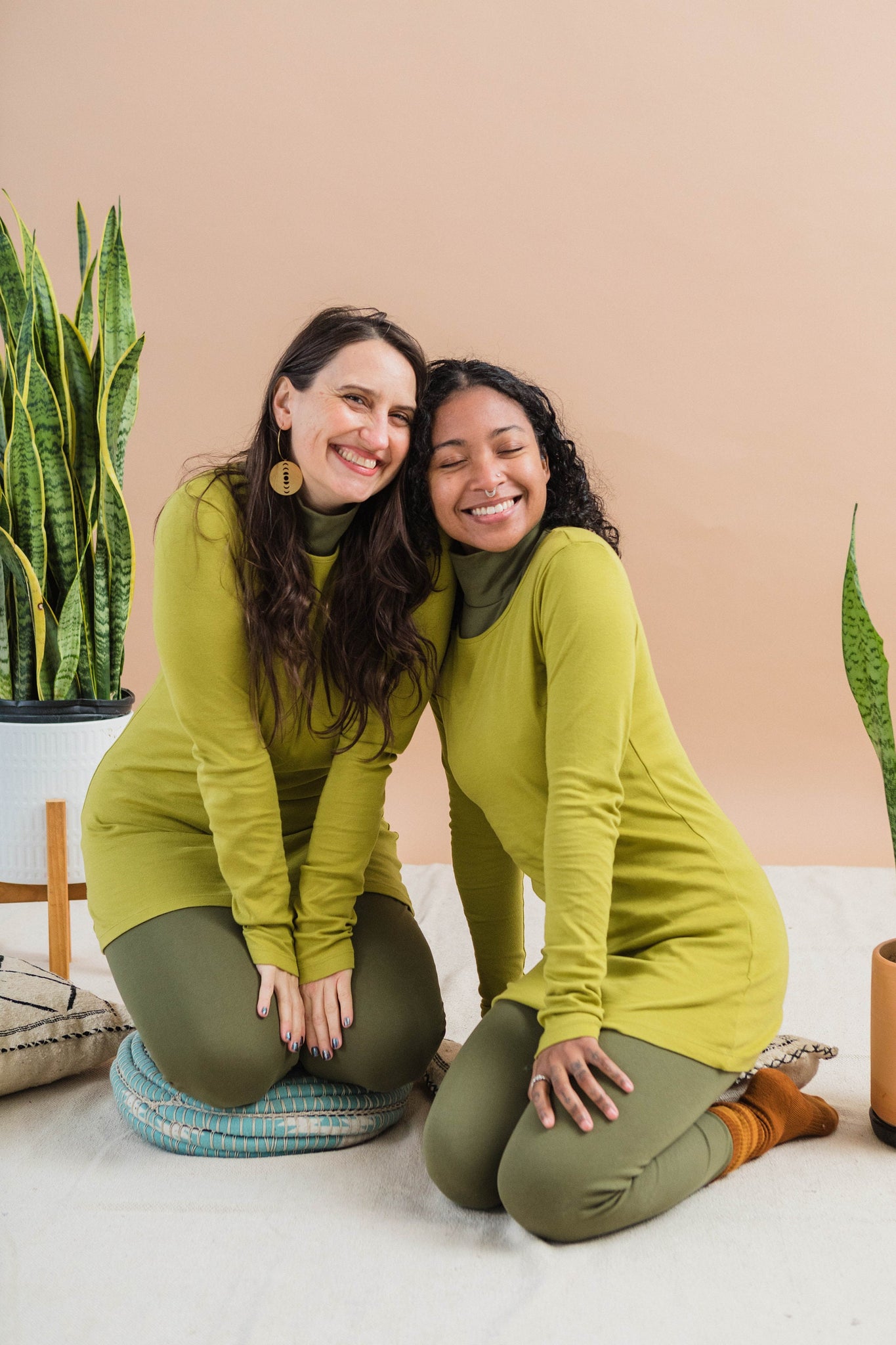 Ella Long Sleeve - 100% organic cotton soft cozy tunic length long sleeve top