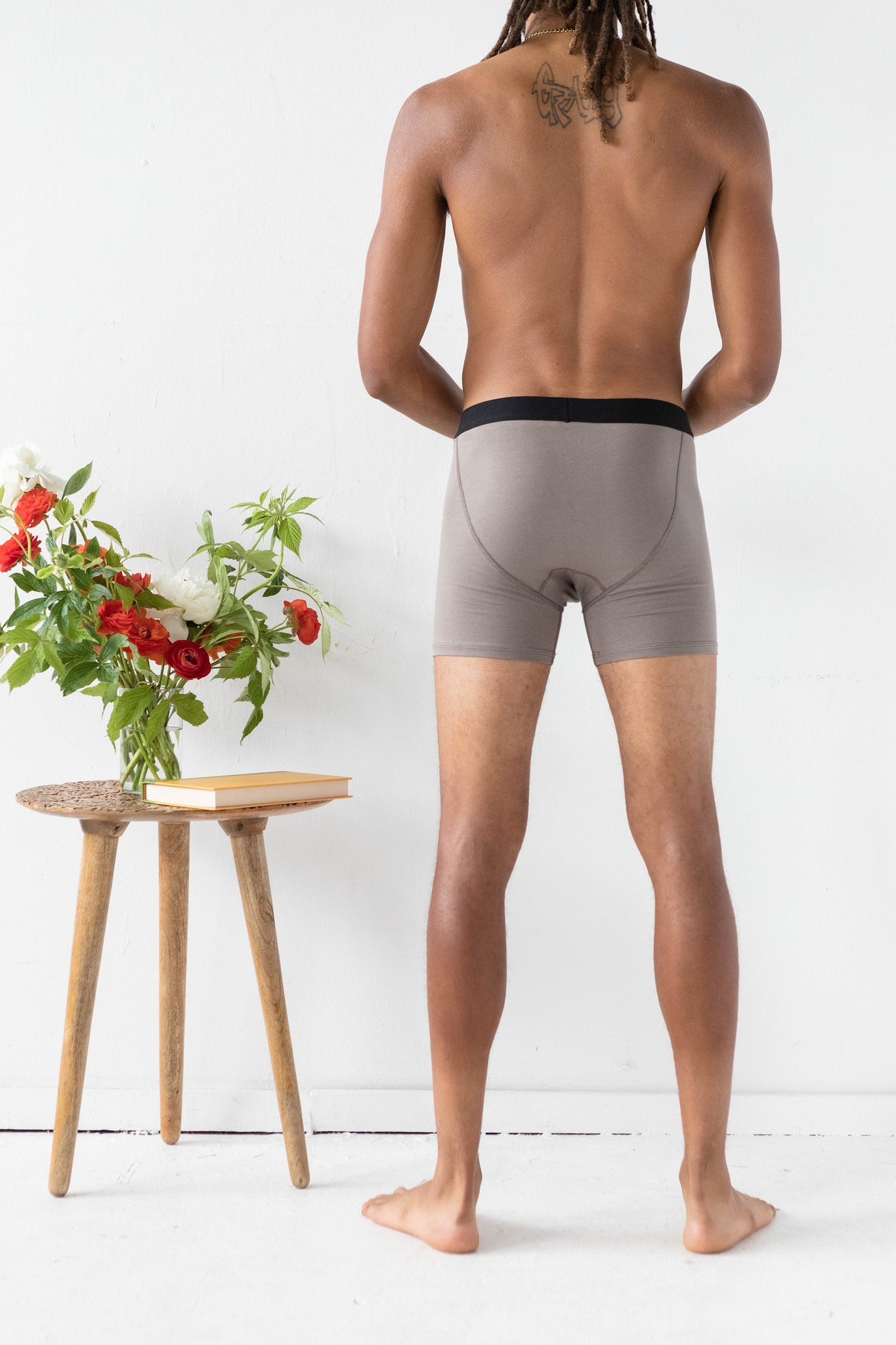 Organic Cotton Boxer Briefs - Single pair of men’s underwear - Natural fiber underwear