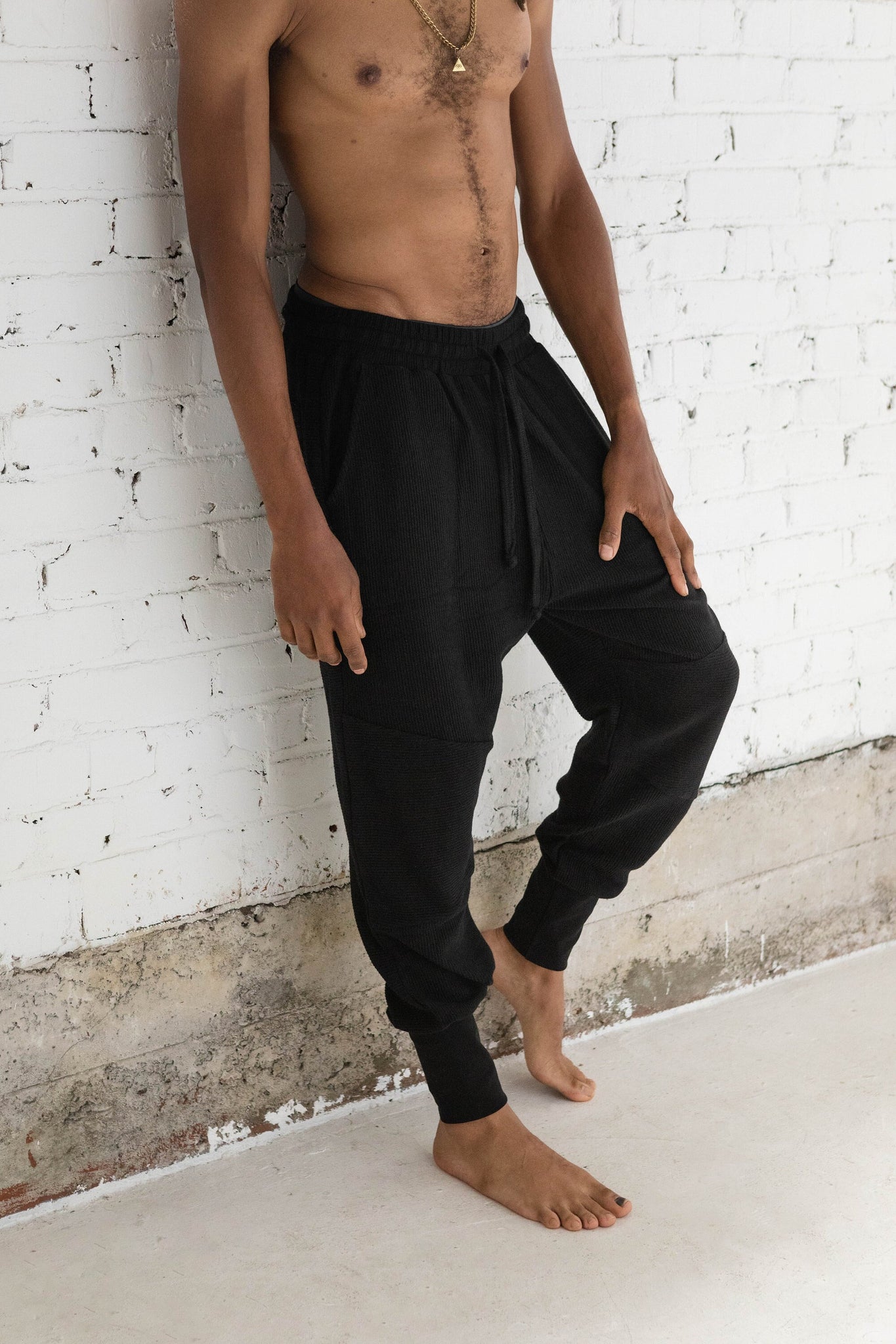 Corduroy Komodo Joggers - Organic Cotton Knit Corduroy Joggers with deep pockets and drawstring waist