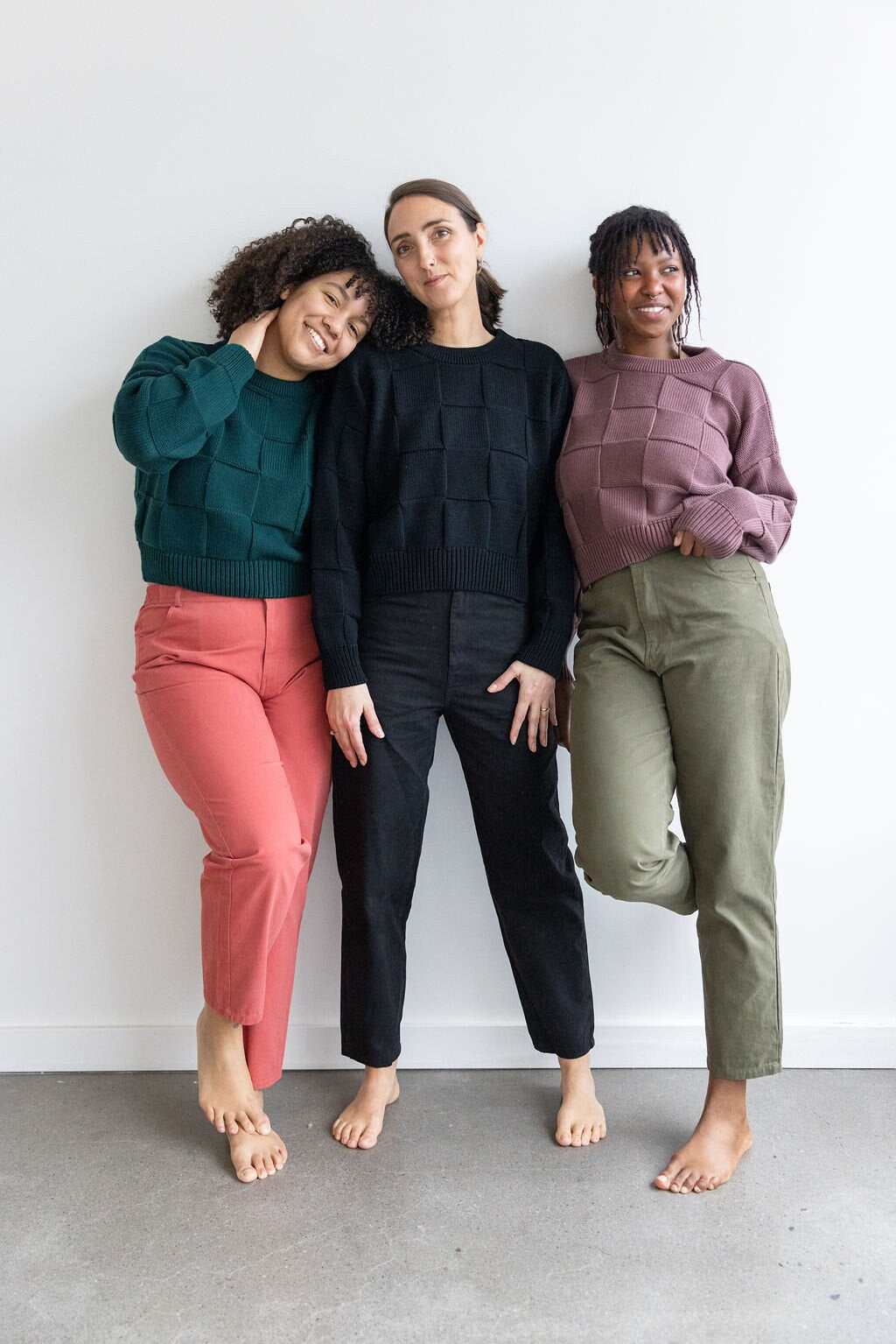 Twill Pants - High waisted cotton pants with pockets - comfortable trousers