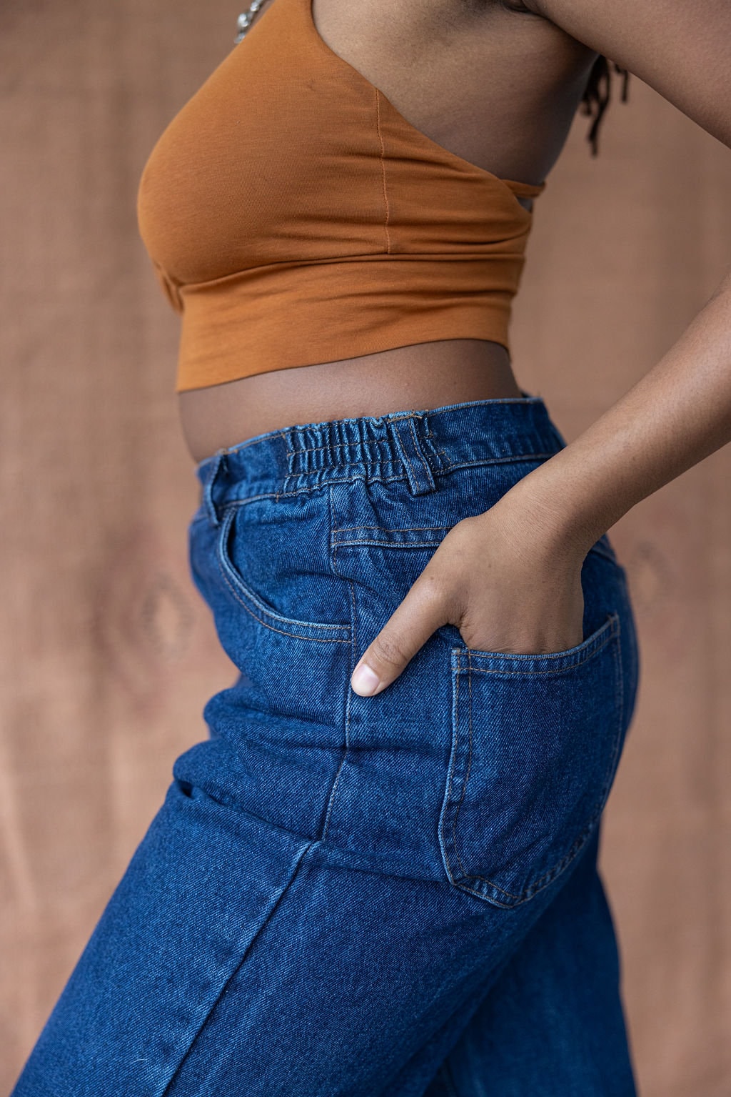 Stonewashed Jeans Número Uno - organic cotton indigo dyed chemical free denim - high waisted comfortable fit