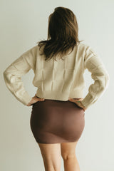 Convertible mini skirt/dress- organic cotton mini skirt- roll over mini skirt