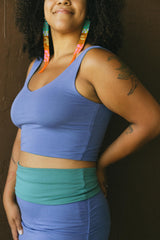 Vinyasa Top - Reversible crop top - front and back v-neck - bralette - yoga top