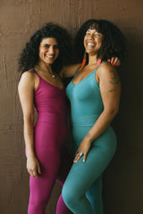 Organic Cotton Sleeveless Bodysuit: Alternative swimwear, Cross Back Straps, Thick Material