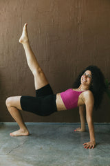 Tencel Biker Shorts: High Waist Athletic Organic Cotton Blend