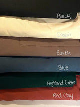 Organic cotton wide leg pants - high waist pants - Gaucho full length pants